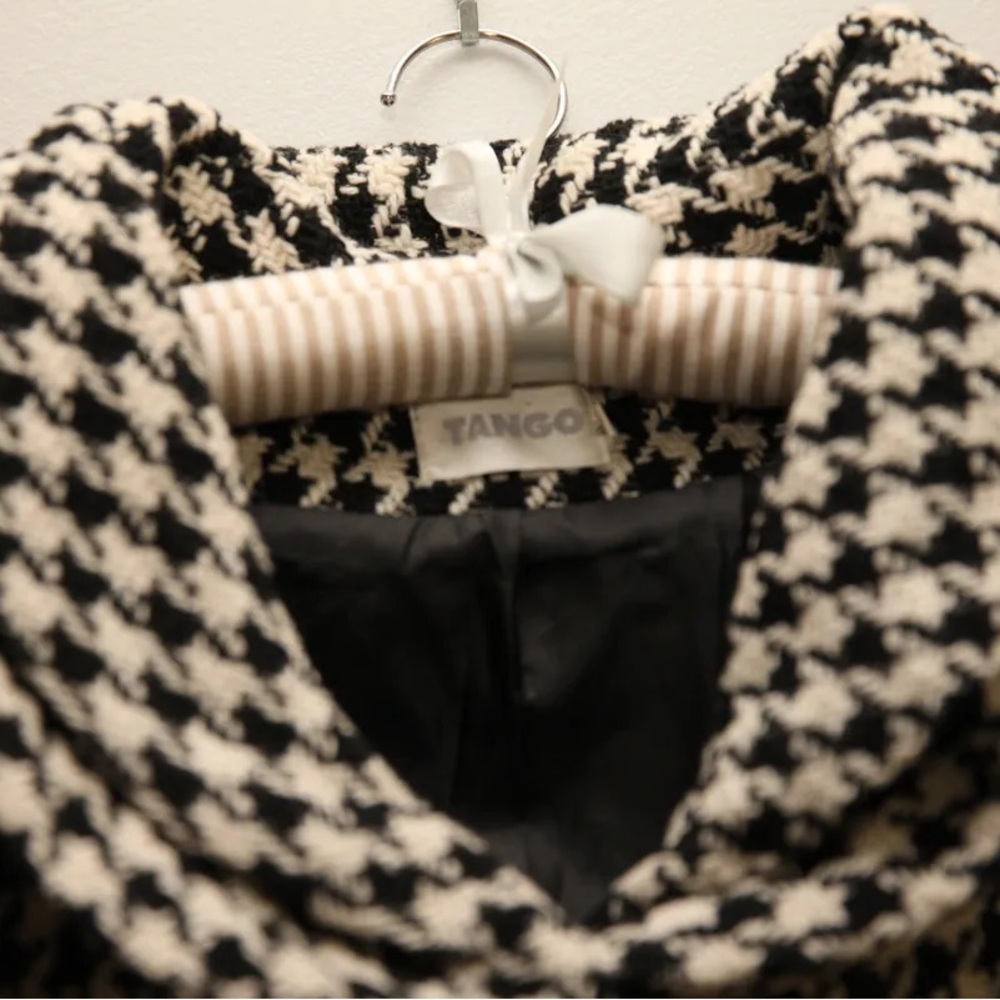 Houndstooth Patterned Coat - image 3